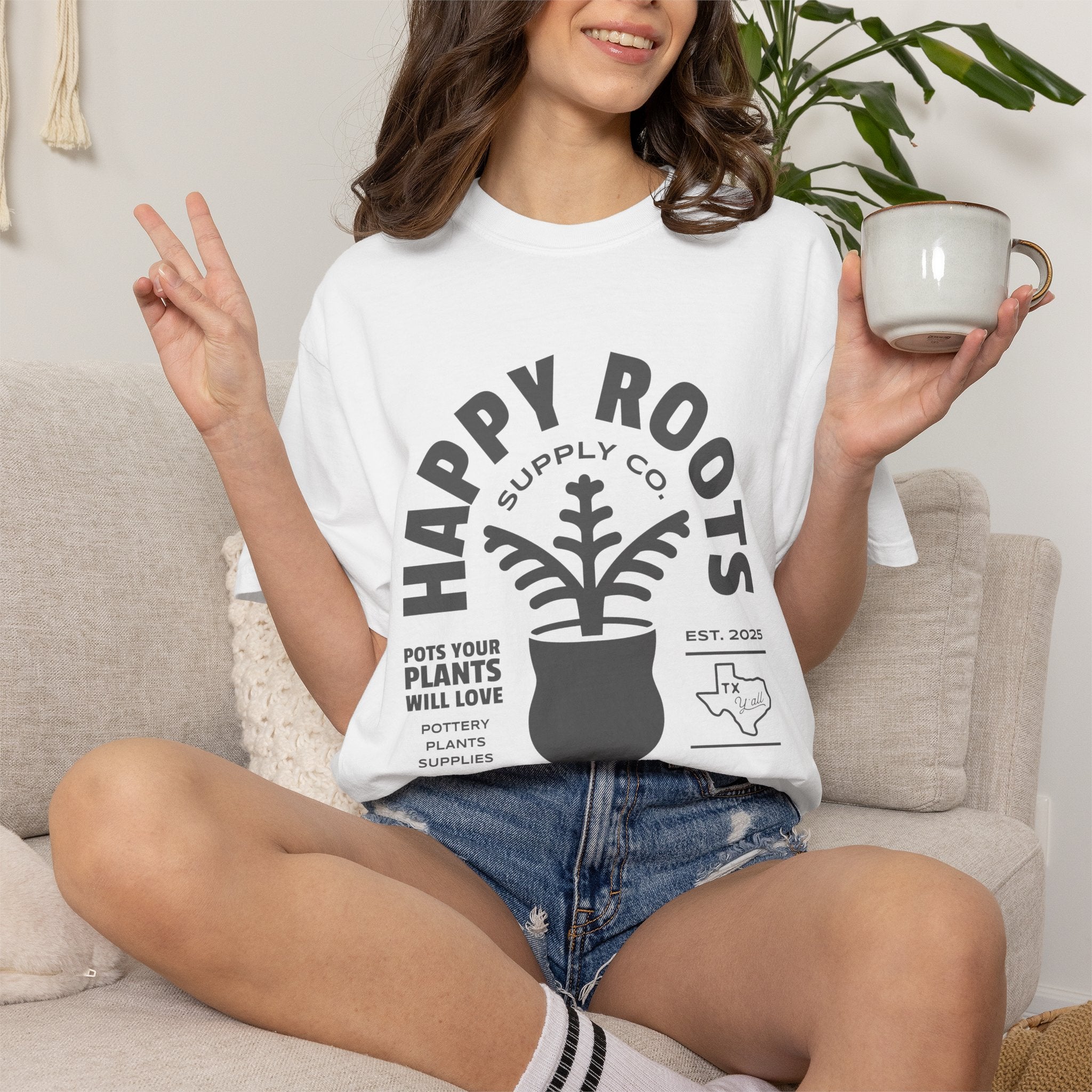 Happy Roots Supply Co. Tee - Comfort Colors Tee